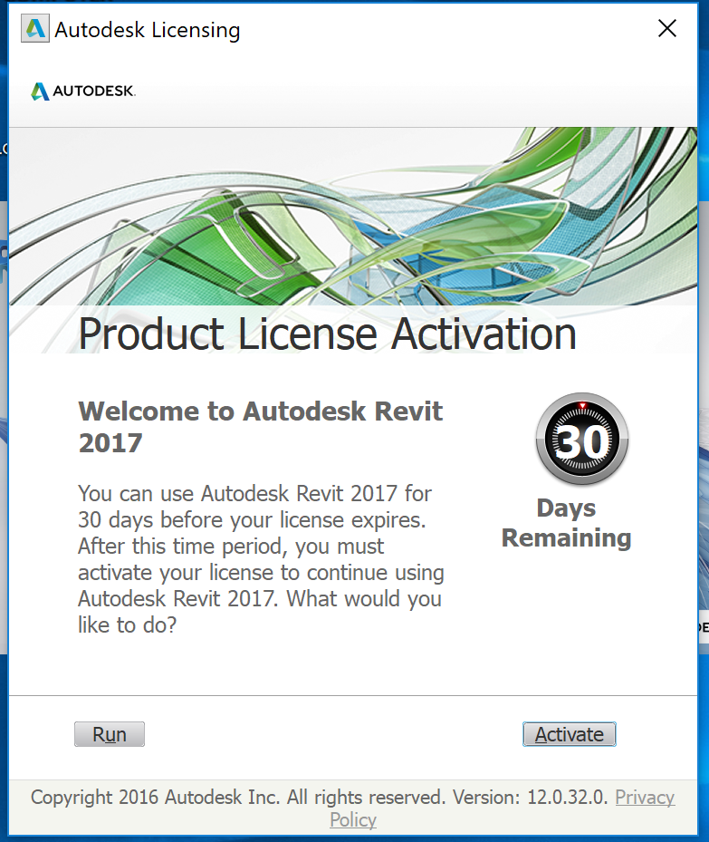 Autodesk Revit 2017 license